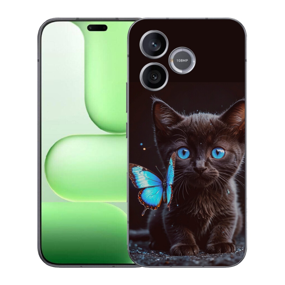 Gélový kryt mmCase na Honer 600 Lite - čierne mačiatko 3