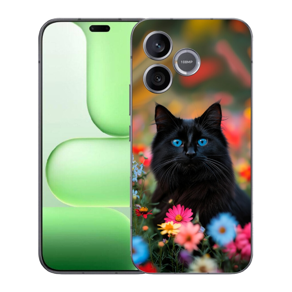 Gélový kryt mmCase na Honer 600 Lite - čierne mačiatko 4