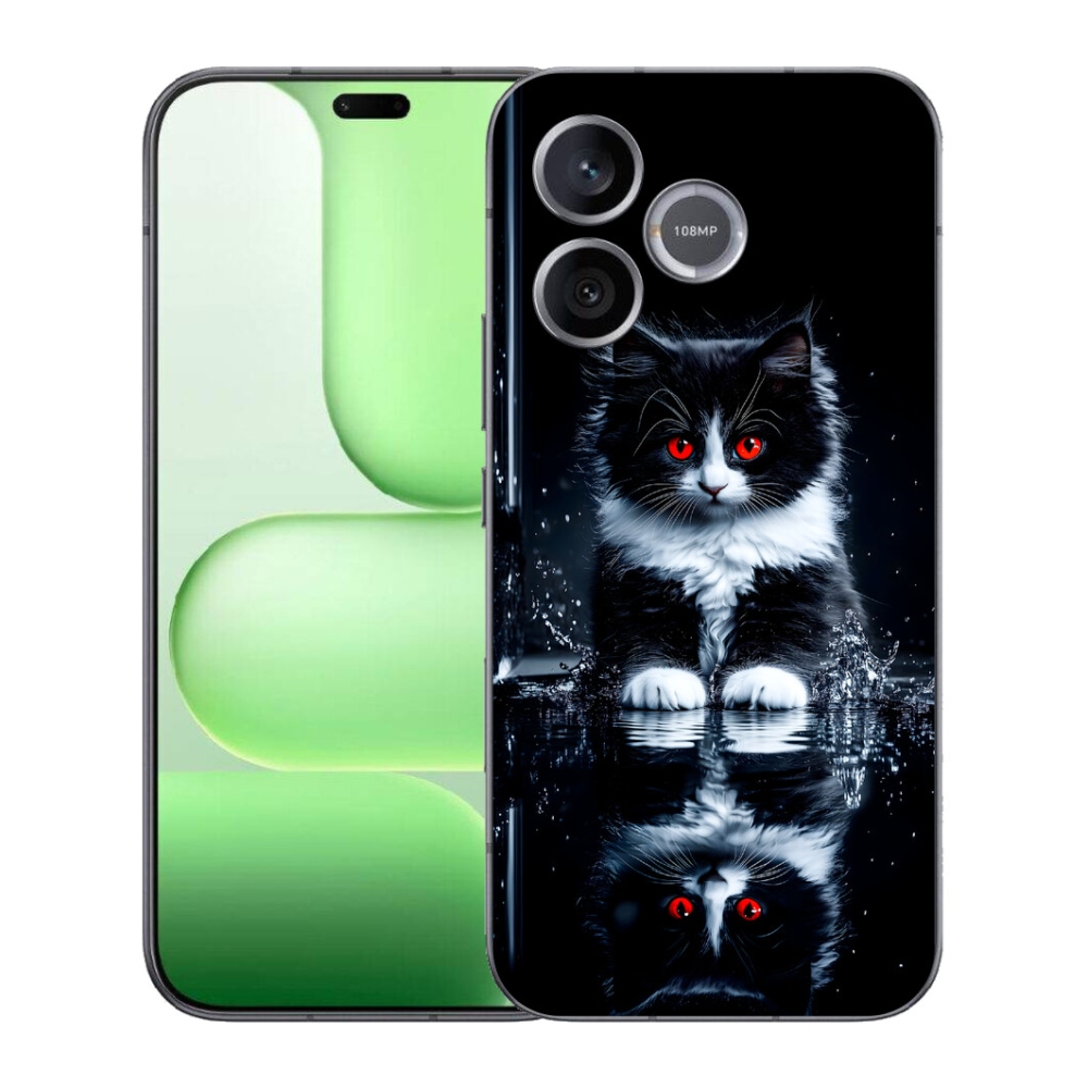 Gélový kryt mmCase na Honer 600 Lite - čiernobiele mačiatko