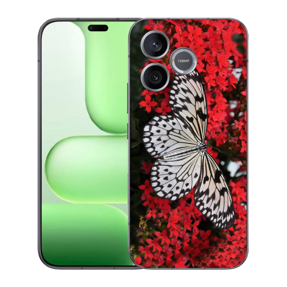 Gélový kryt mmCase na Honer 600 Lite - čiernobiely motýľ 1