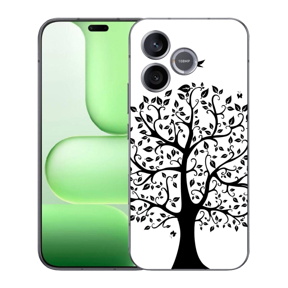 Gélový kryt mmCase na Honer 600 Lite - čiernobiely strom