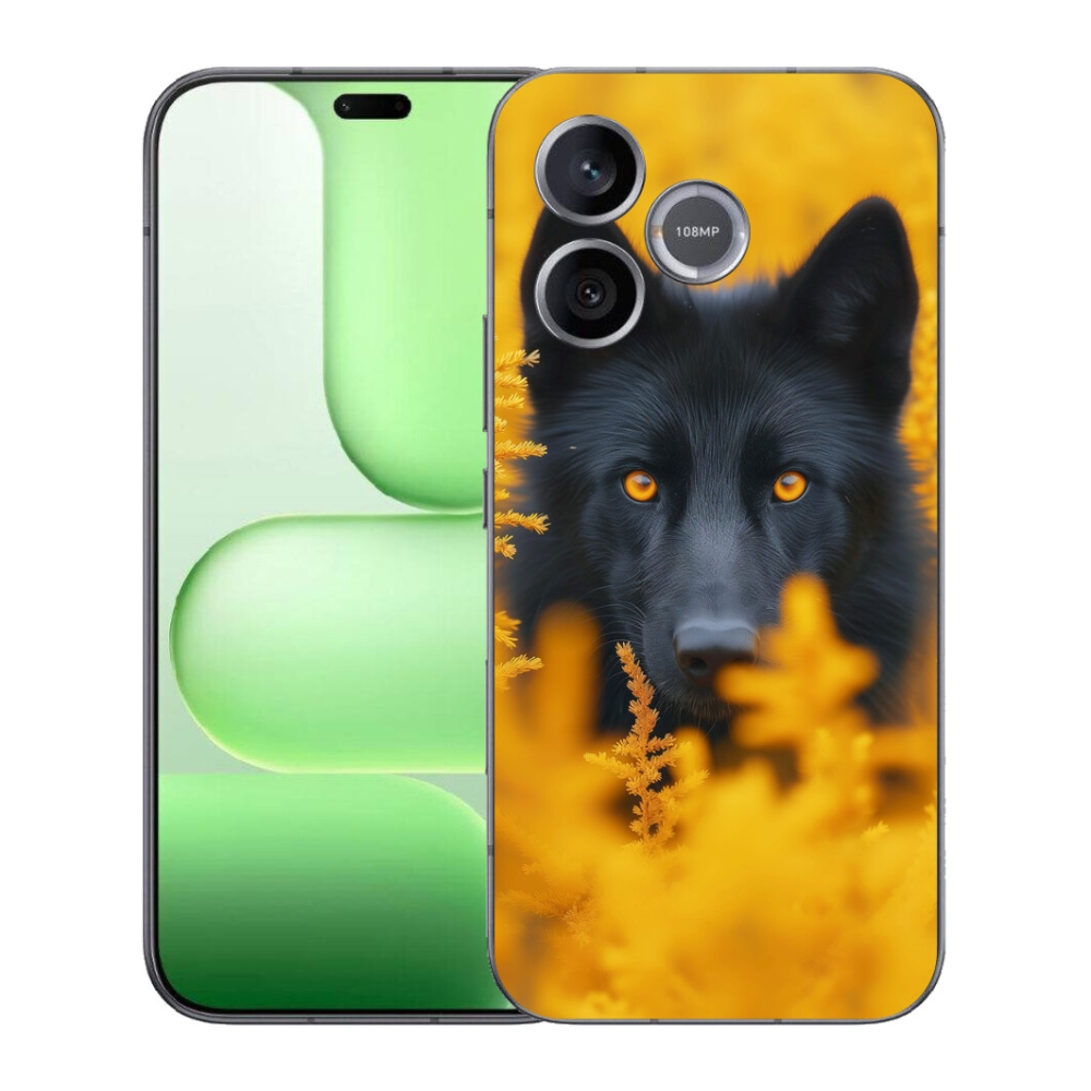 Gélový kryt mmCase na Honer 600 Lite - čierny vlk 2