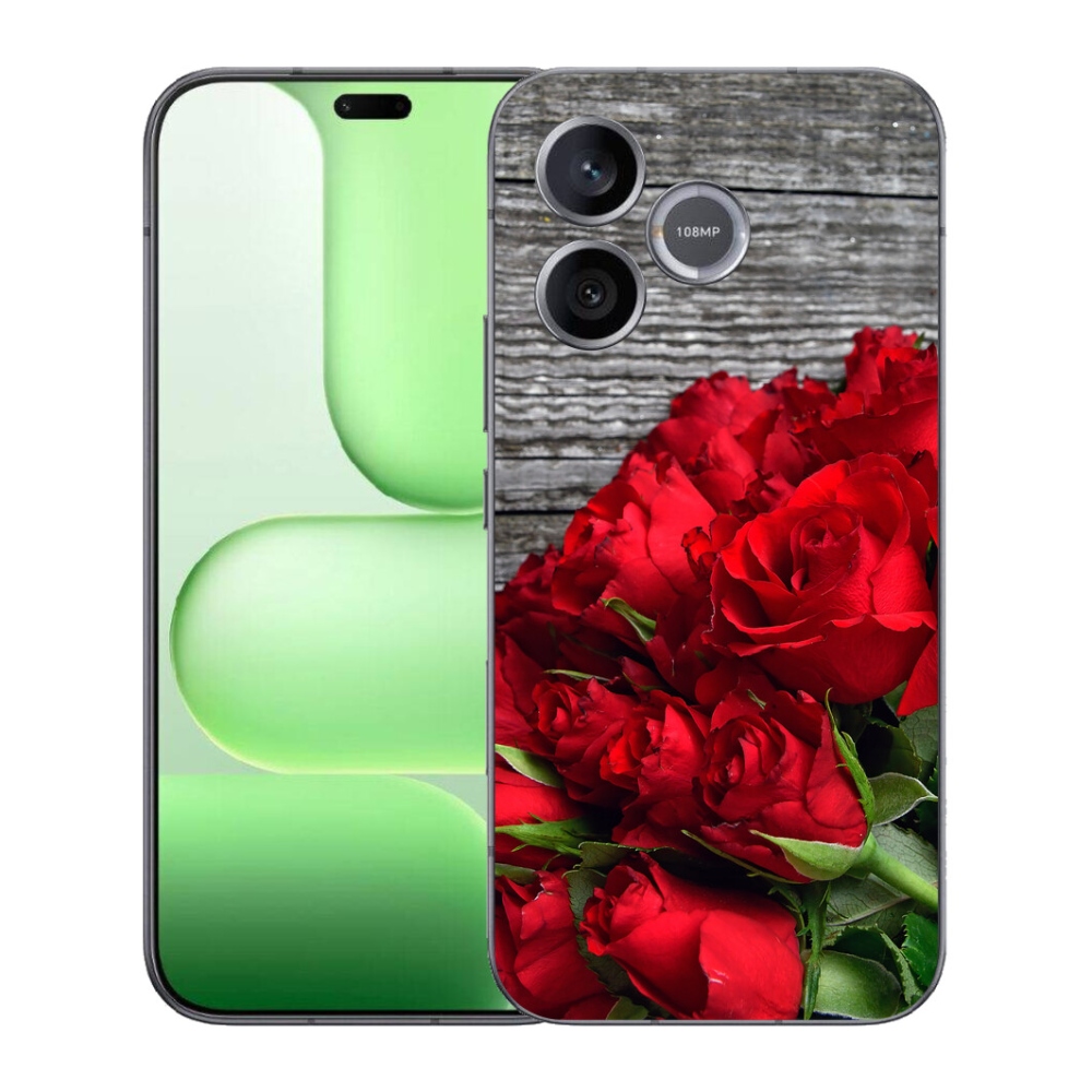 Gélový kryt mmCase na Honer 600 Lite - červené ruže