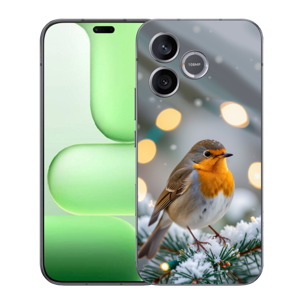Gélový kryt mmCase na Honer 600 Lite - červienka v zime
