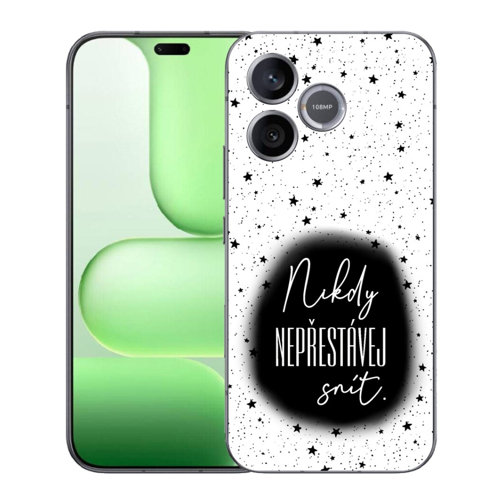 Gélový kryt mmCase na Honer 600 Lite - citát 1 čiernobiele pozadie