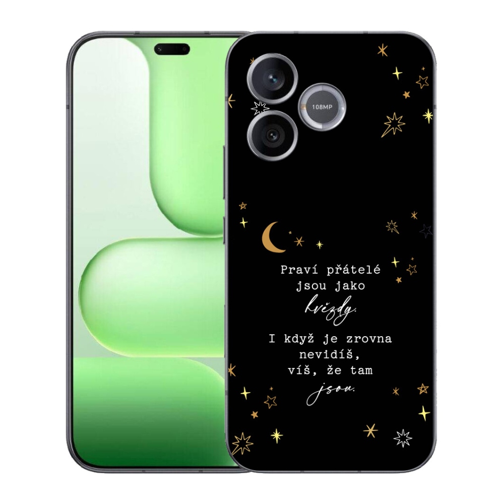 Gélový kryt mmCase na Honer 600 Lite - citát 6 čierne pozadie