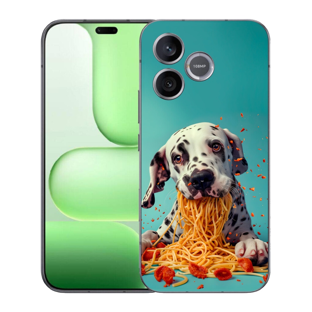 Gélový kryt mmCase na Honer 600 Lite - dalmatín a špagety