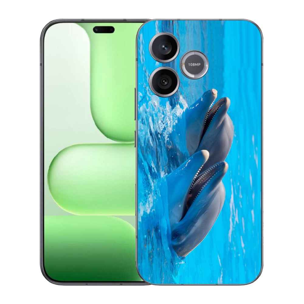 Gélový kryt mmCase na Honer 600 Lite - delfíny