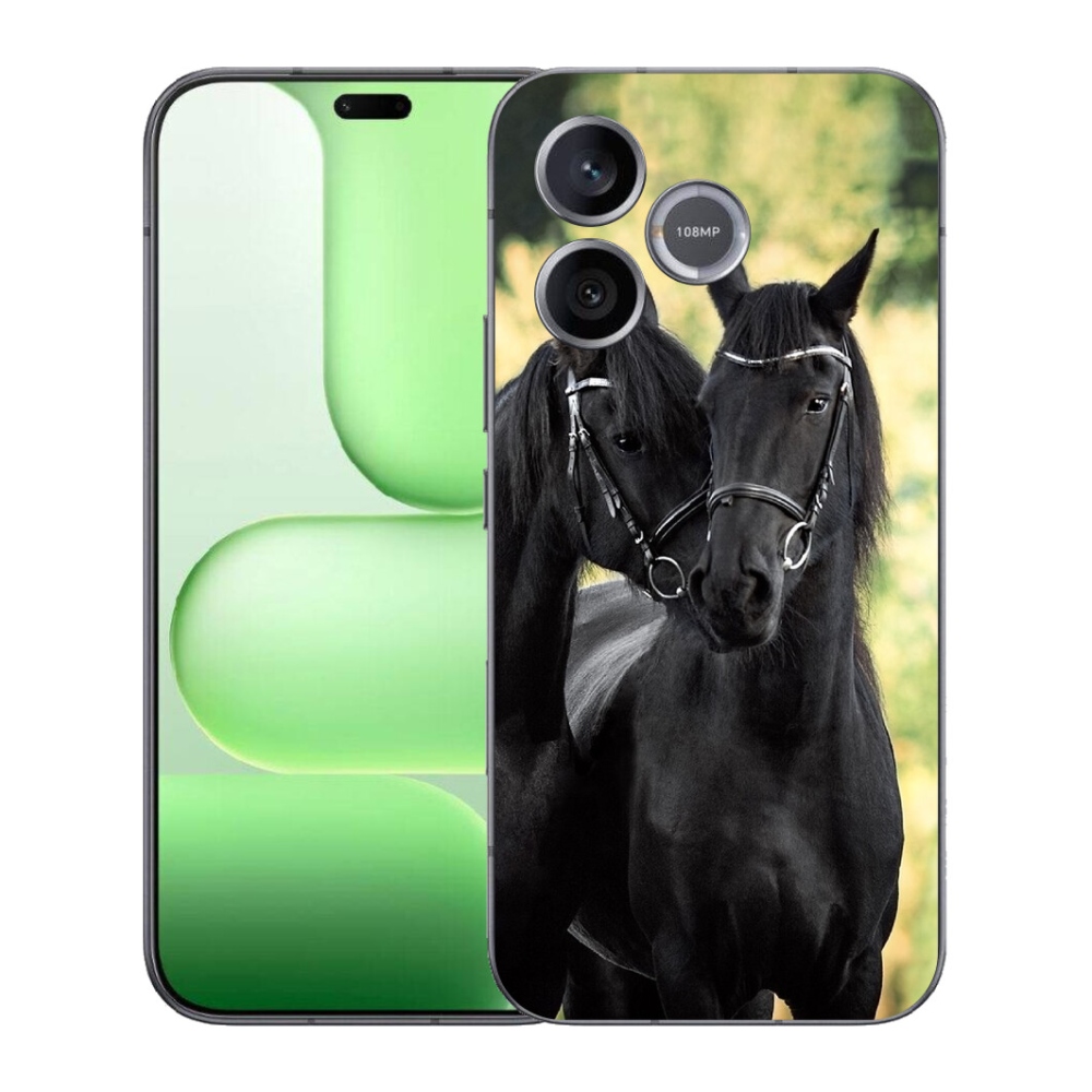 Gélový kryt mmCase na Honer 600 Lite - dva čierne kone