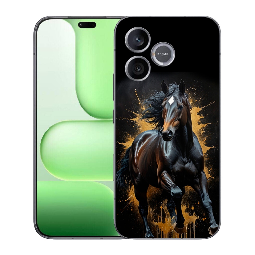 Gélový kryt mmCase na Honer 600 Lite - elegantný čierny žrebec