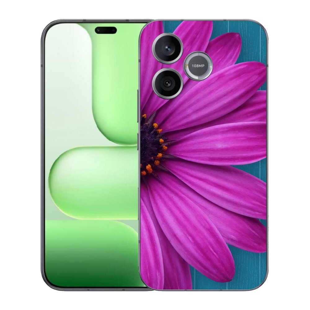 Gélový kryt mmCase na Honer 600 Lite - fialová margaréta
