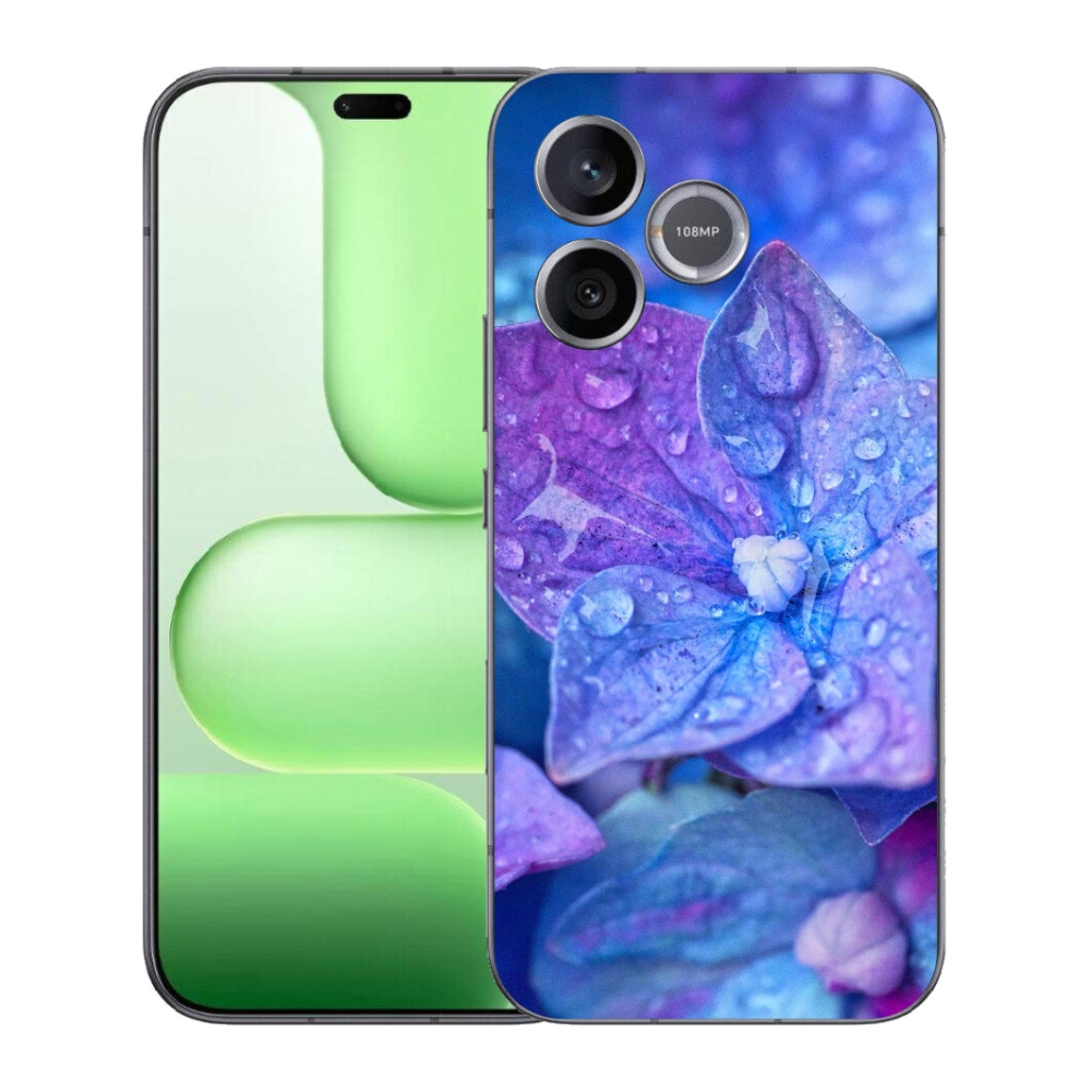 Gélový kryt mmCase na Honer 600 Lite - fialový kvet