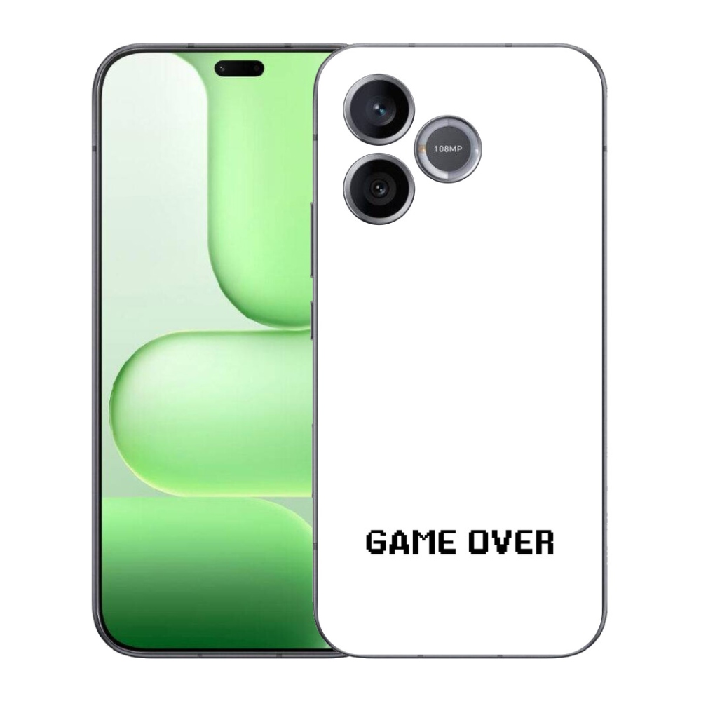 Gélový kryt mmCase na Honer 600 Lite - game over biele pozadie