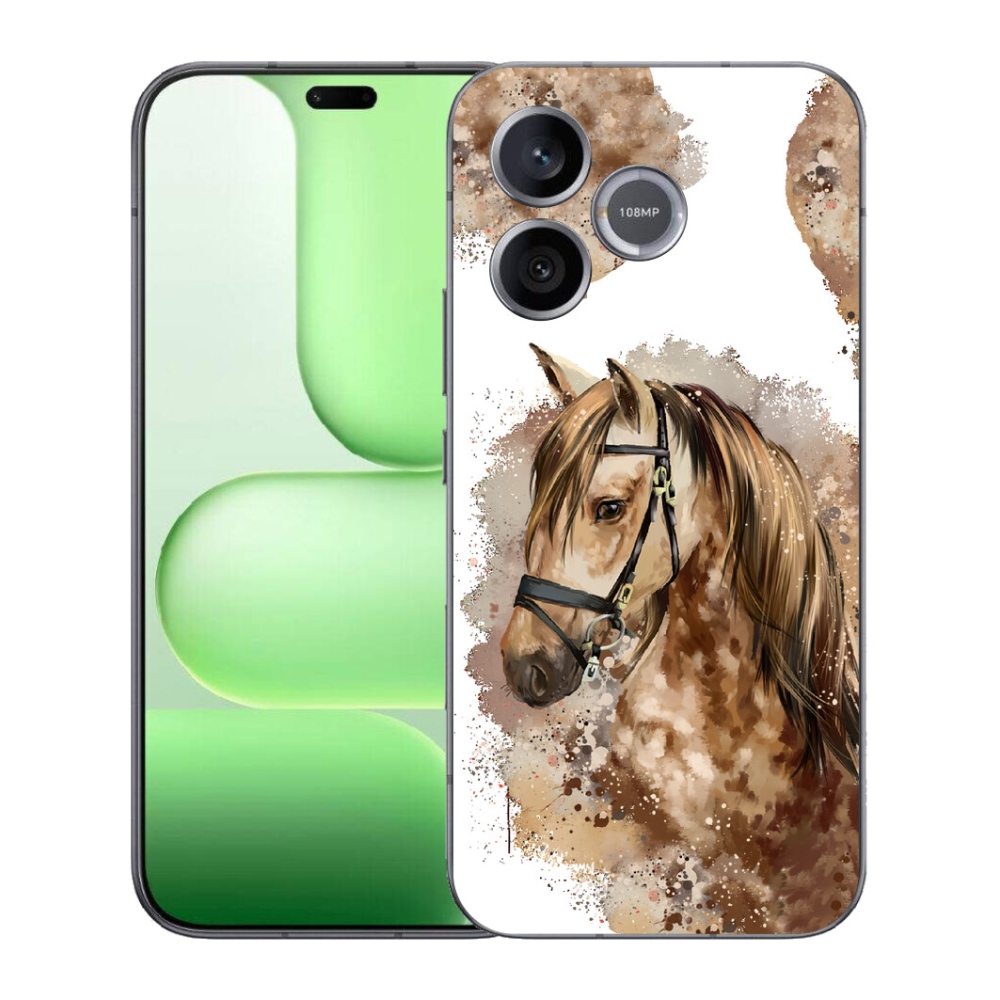 Gélový kryt mmCase na Honer 600 Lite - hnedý kreslený kôň
