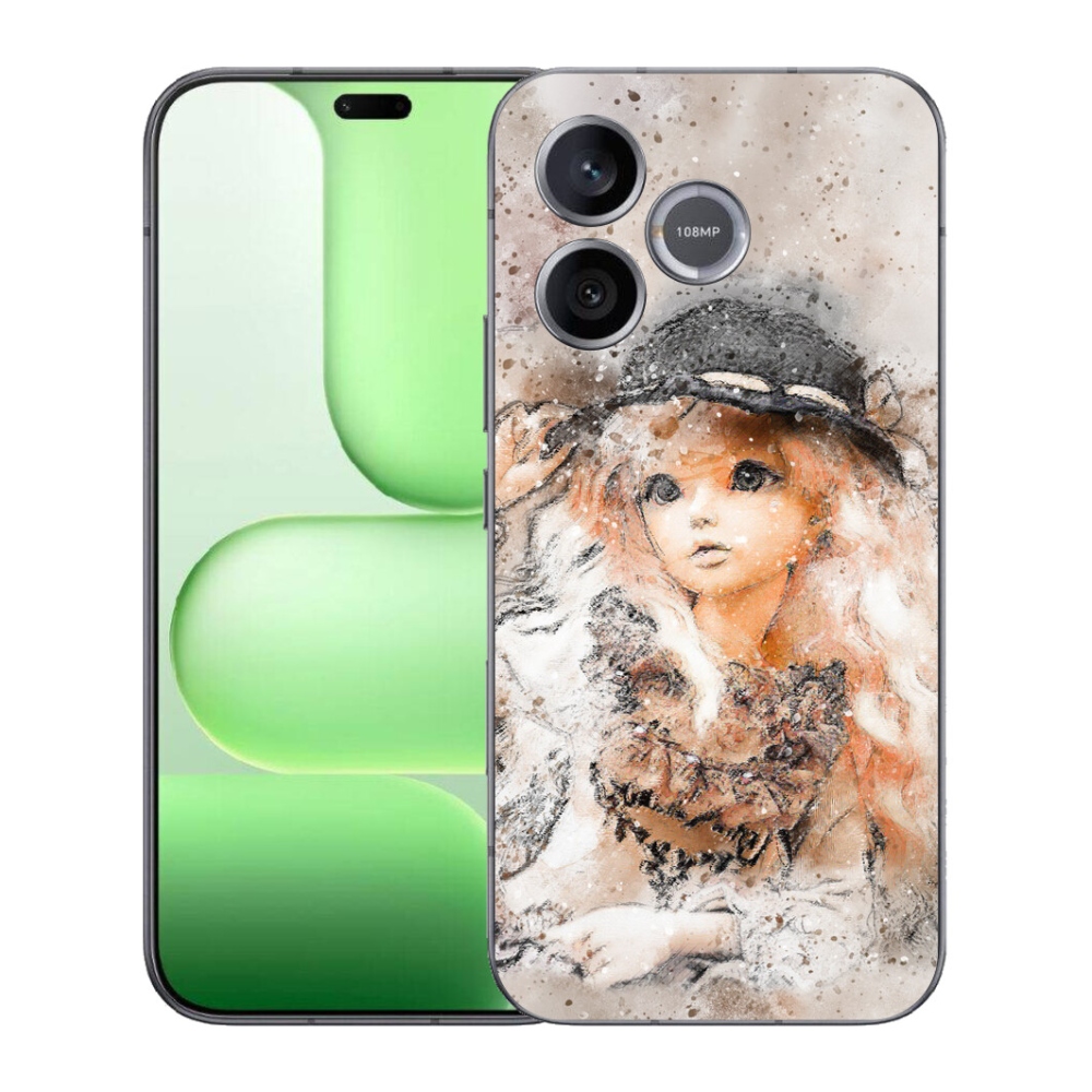 Gélový kryt mmCase na Honer 600 Lite - dievčatko s klobúkom