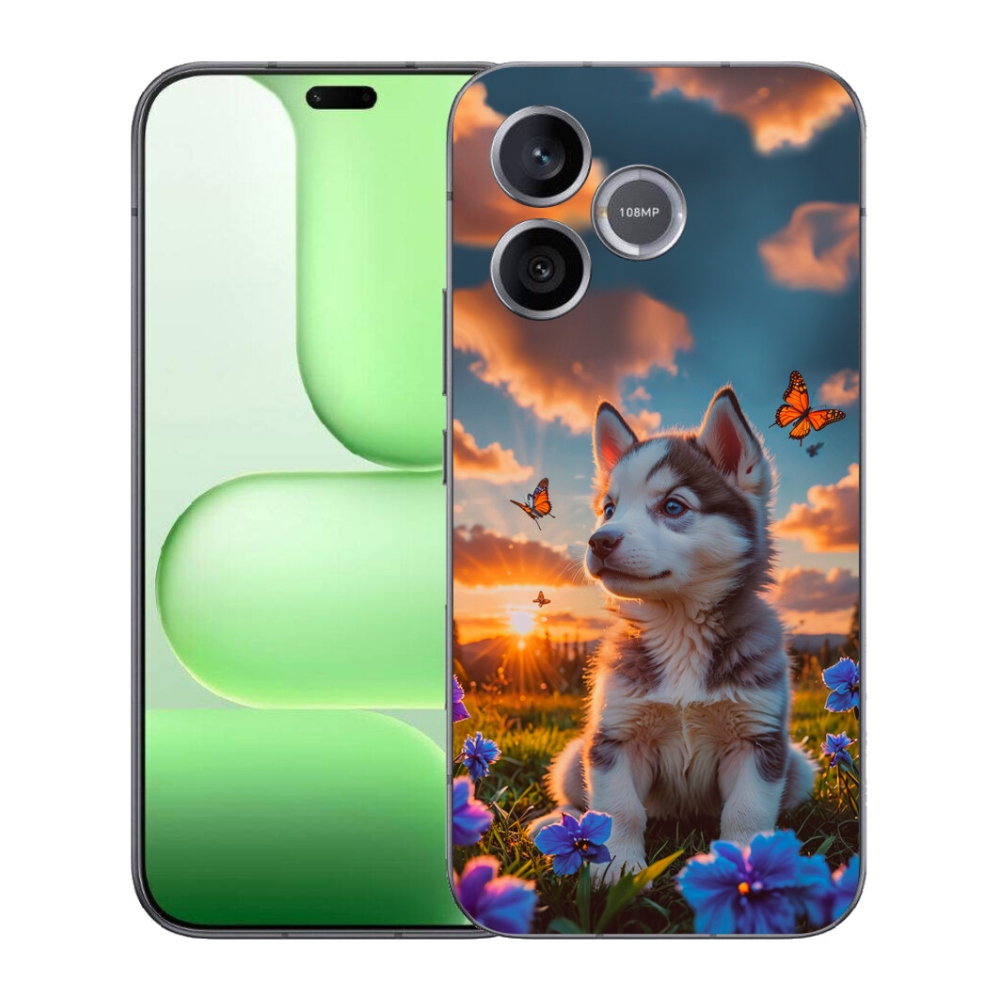 Gélový kryt mmCase na Honer 600 Lite - husky pri západe slnka