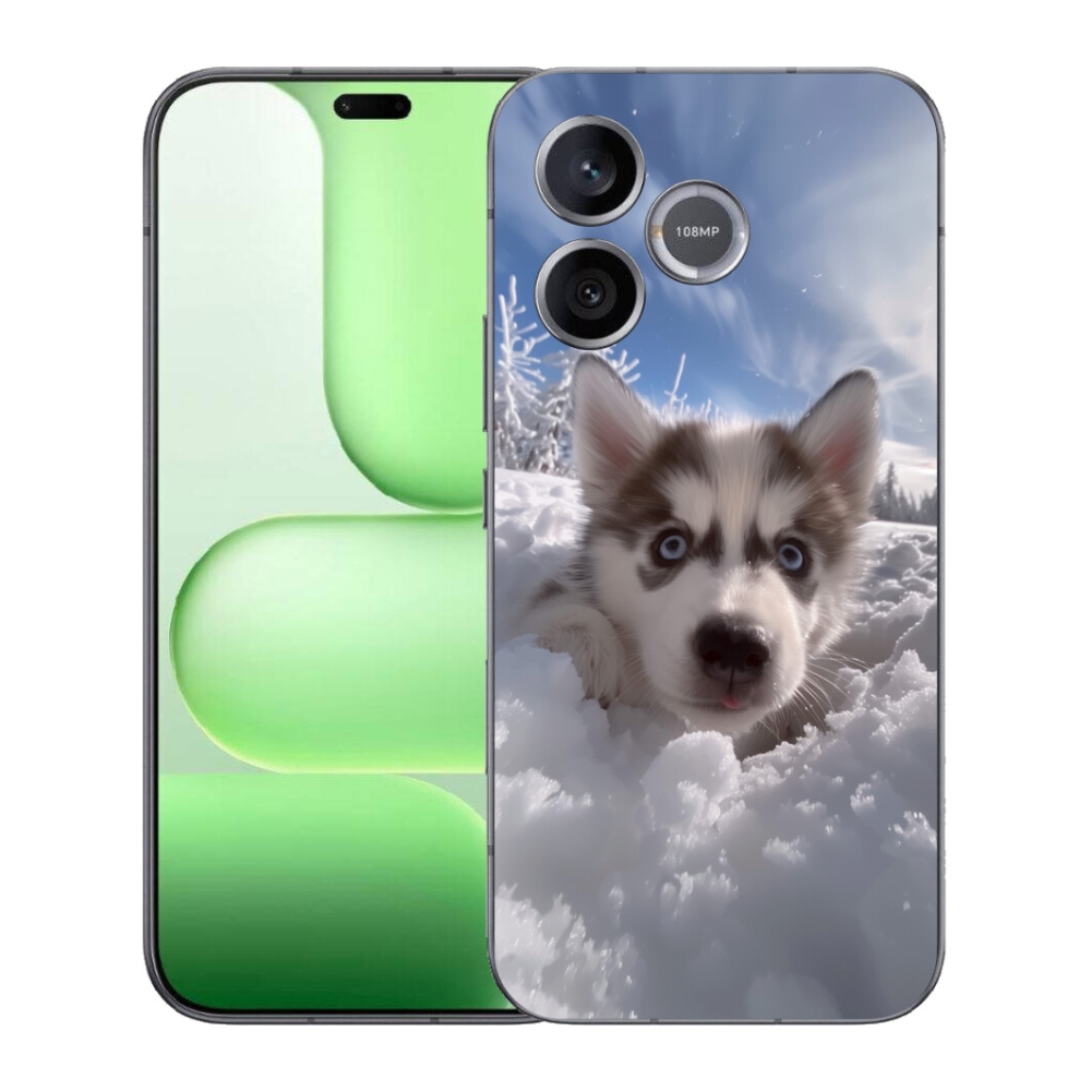 Gélový kryt mmCase na Honer 600 Lite - husky v snehu