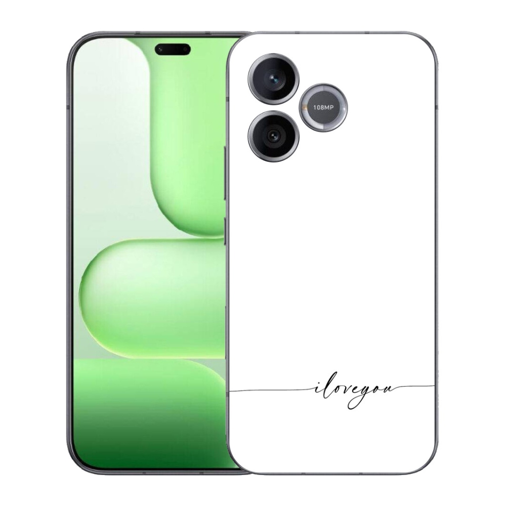 Gélový kryt mmCase na Honer 600 Lite - I love you biele pozadie