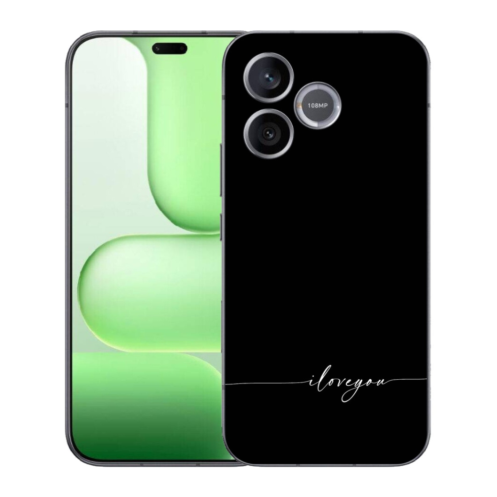 Gélový kryt mmCase na Honer 600 Lite - I love you čierne pozadie