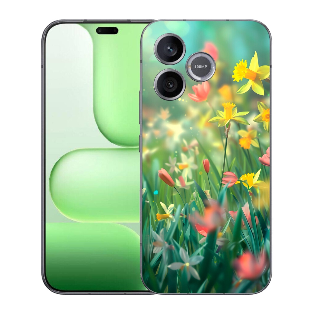 Gélový kryt mmCase na Honer 600 Lite - jarné kvety