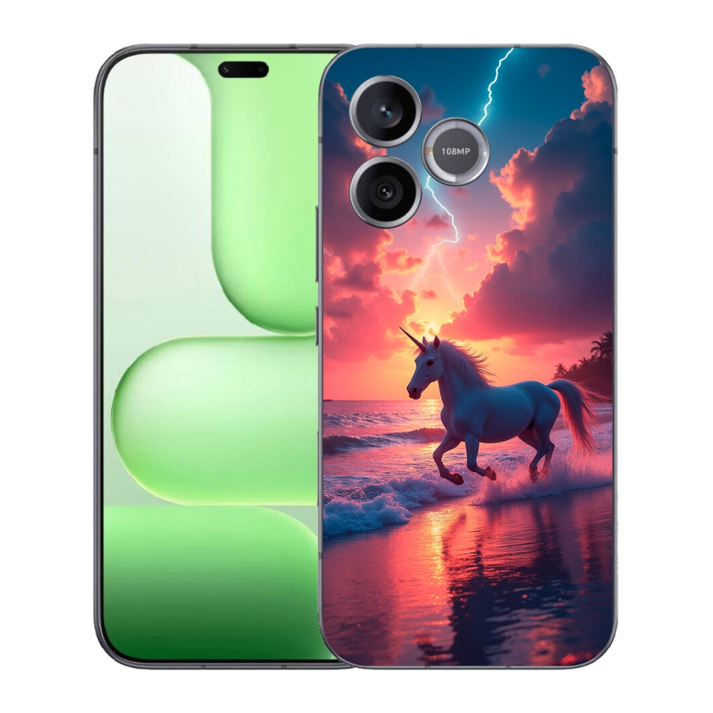 Gélový kryt mmCase na Honer 600 Lite - jednorožec na pláži