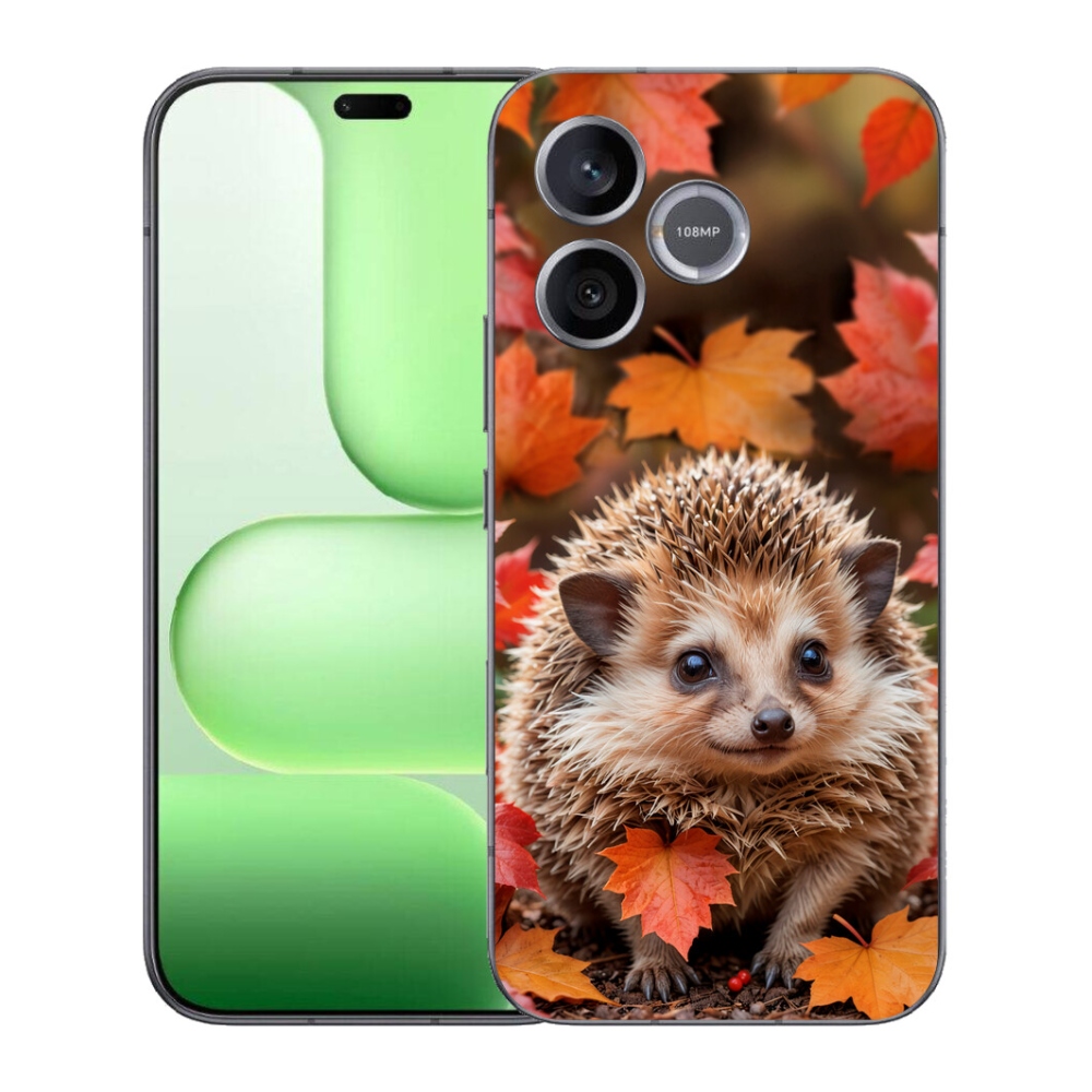 Gélový kryt mmCase na Honer 600 Lite - ježko v lístia