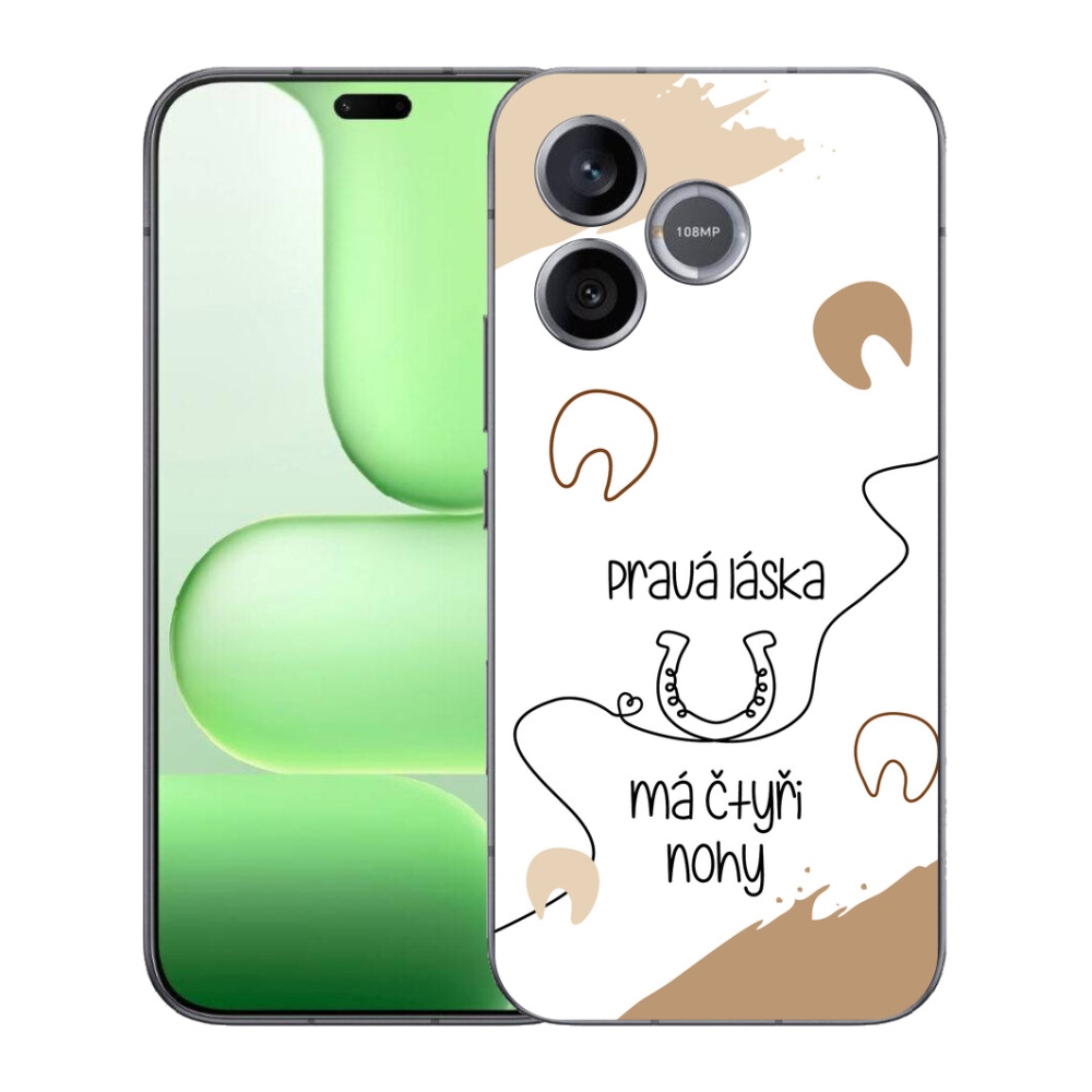 Gélový kryt mmCase na Honer 600 Lite - konský motív biele pozadie