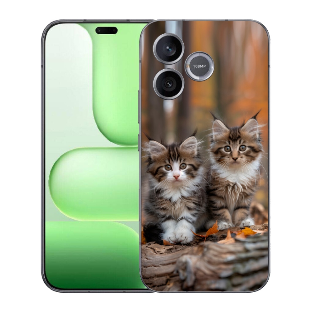 Gélový kryt mmCase na Honer 600 Lite - mačacie duo 3