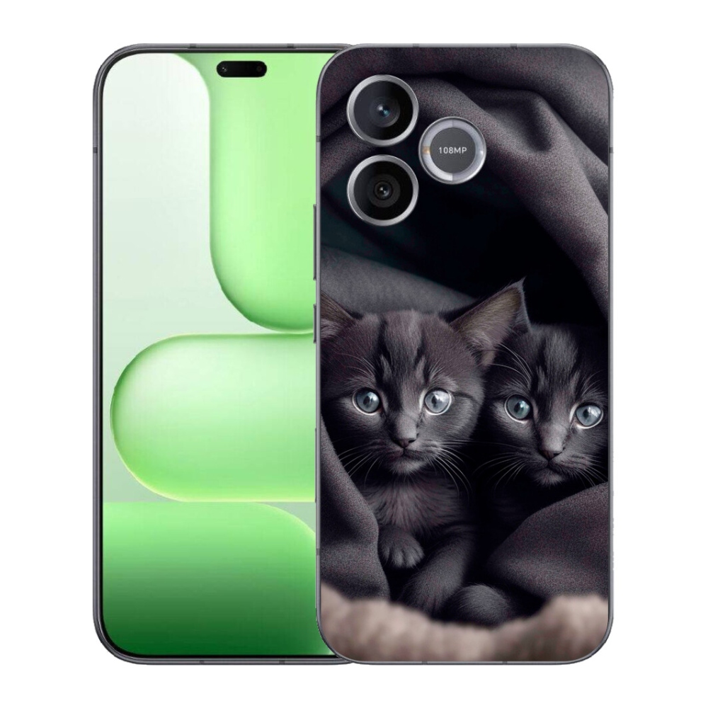 Gélový kryt mmCase na Honer 600 Lite - mačacie duo