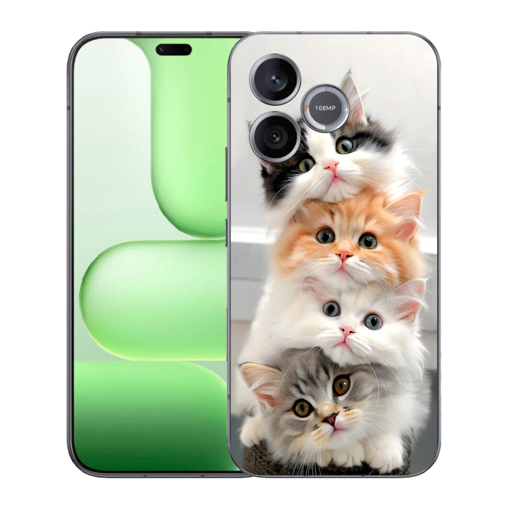 Gélový kryt mmCase na Honer 600 Lite - mačacia partia