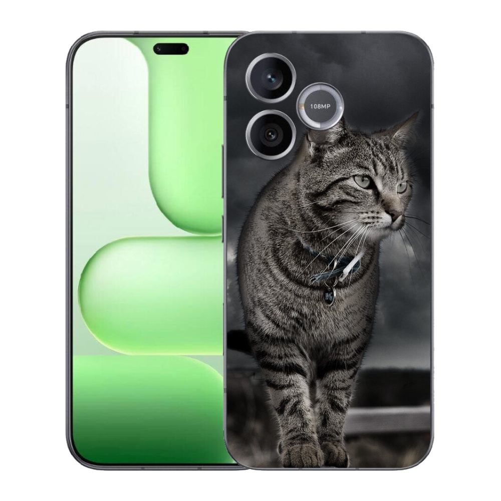 Gélový kryt mmCase na Honer 600 Lite - mačka