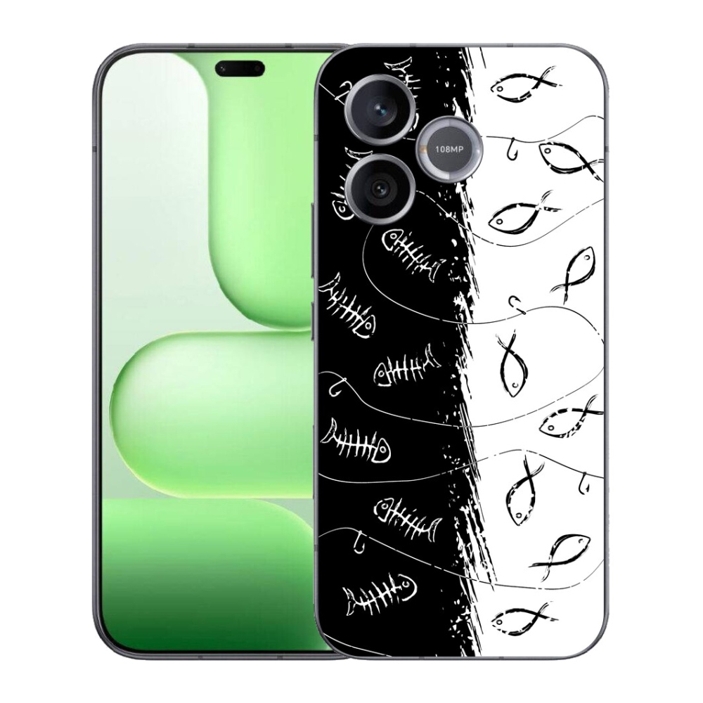 Gélový kryt mmCase na Honer 600 Lite - kostry a rybky