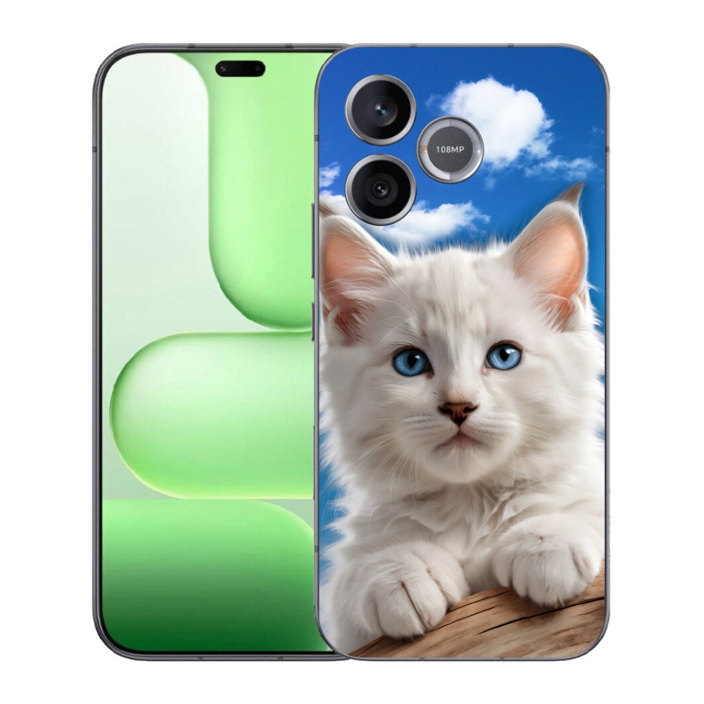 Gélový kryt mmCase na Honer 600 Lite - mačiatko a oblaky