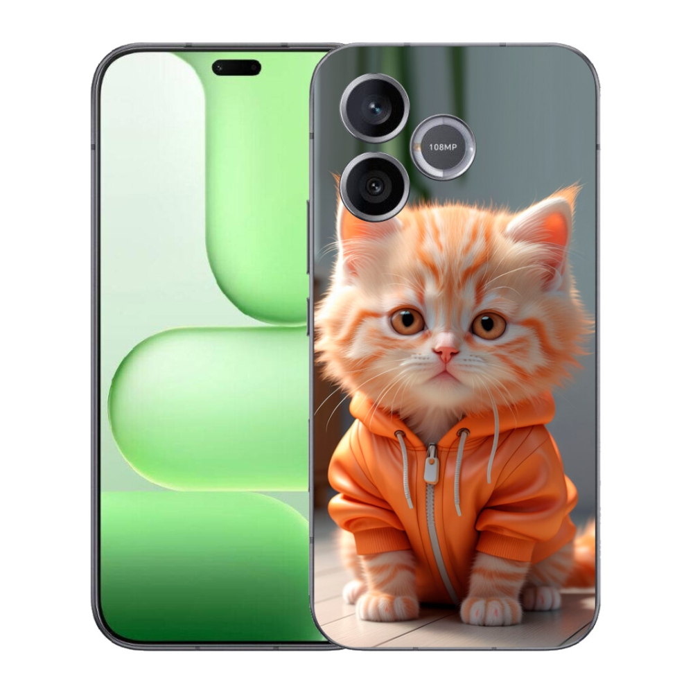 Gélový kryt mmCase na Honer 600 Lite - mačiatko v mikine