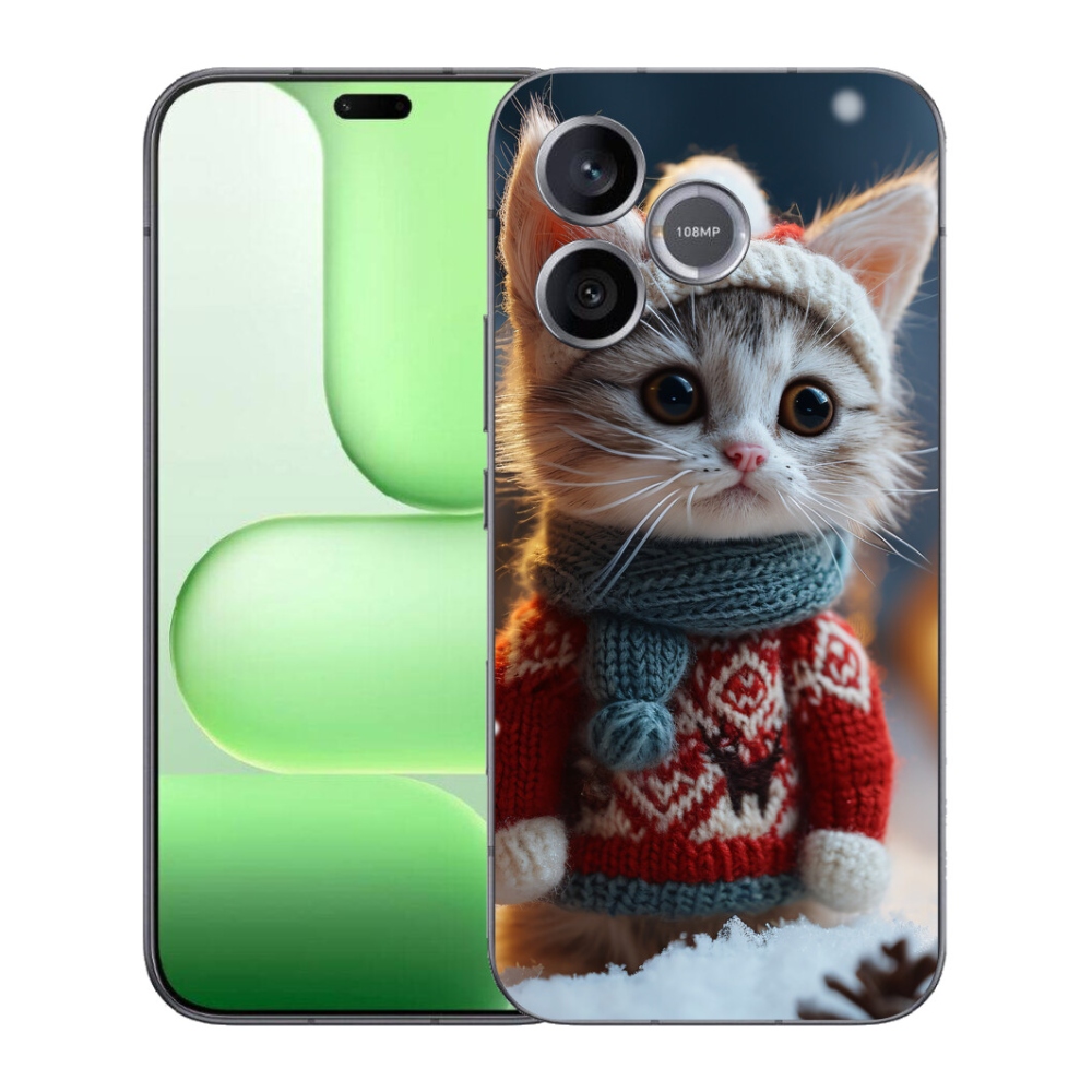Gélový kryt mmCase na Honer 600 Lite - mačiatko vo svetri
