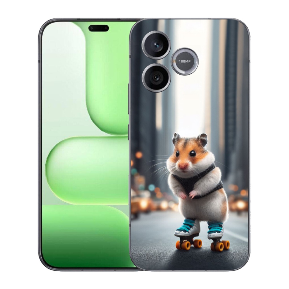 Gélový kryt mmCase na Honer 600 Lite - škrečok na korčuliach