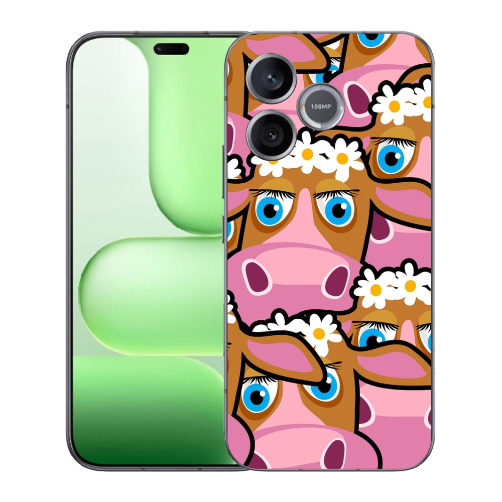 Gélový kryt mmCase na Honer 600 Lite - kreslené kravičky