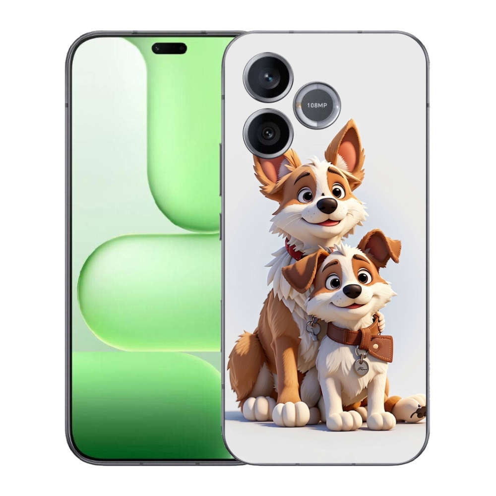 Gélový kryt mmCase na Honer 600 Lite - kreslenie psy