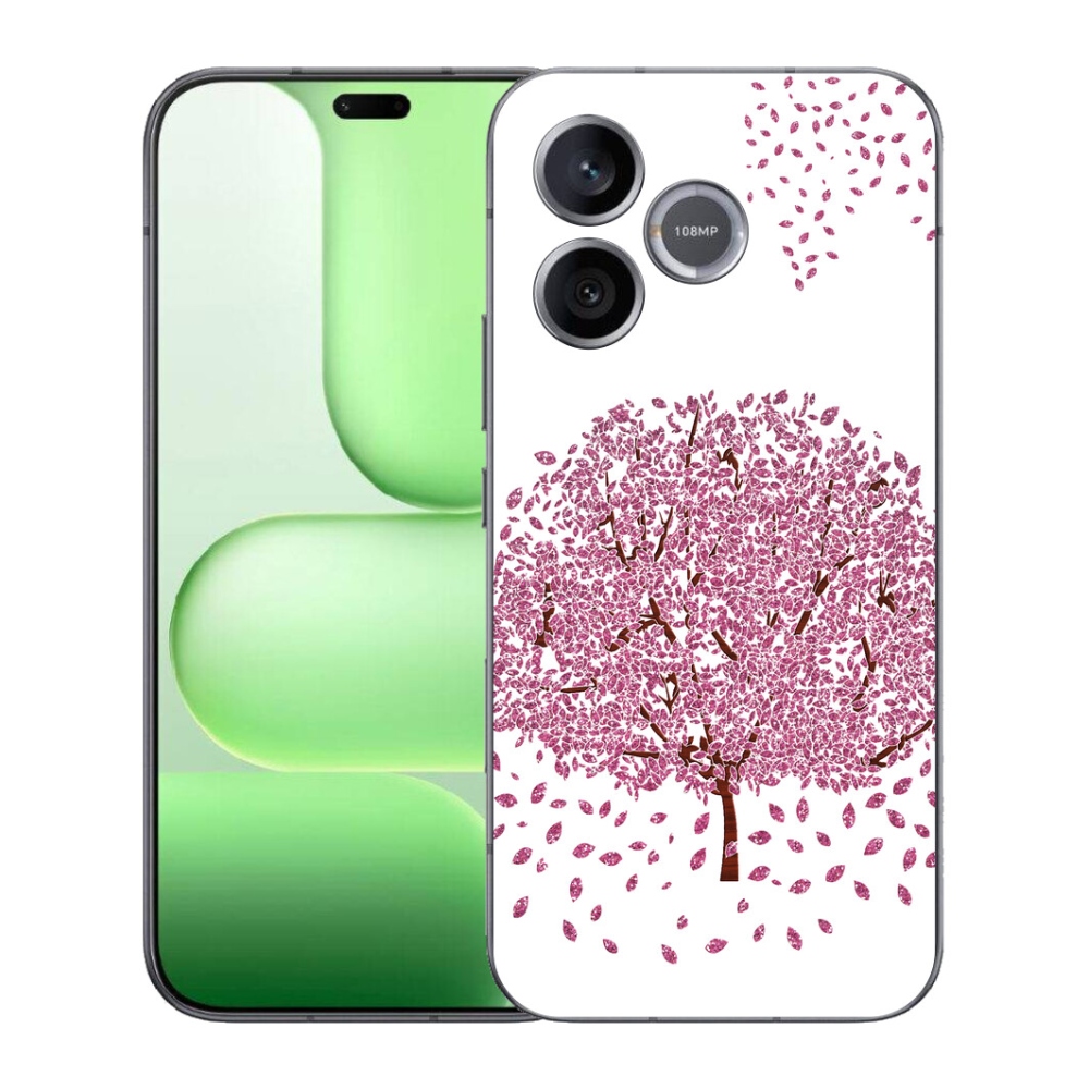 Gélový kryt mmCase na Honer 600 Lite - kreslený strom s listami