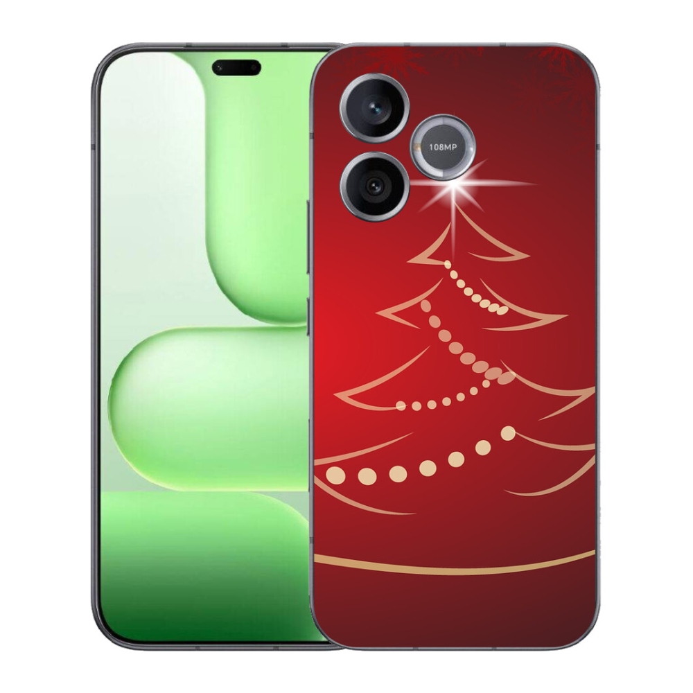 Gélový kryt mmCase na Honer 600 Lite - kreslený vianočný stromček