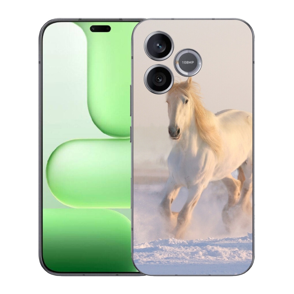 Gélový kryt mmCase na Honer 600 Lite - kôň v snehu