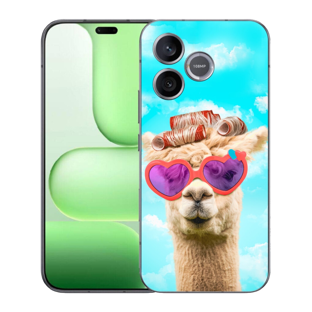 Gélový kryt mmCase na Honer 600 Lite - lama s okuliarmi