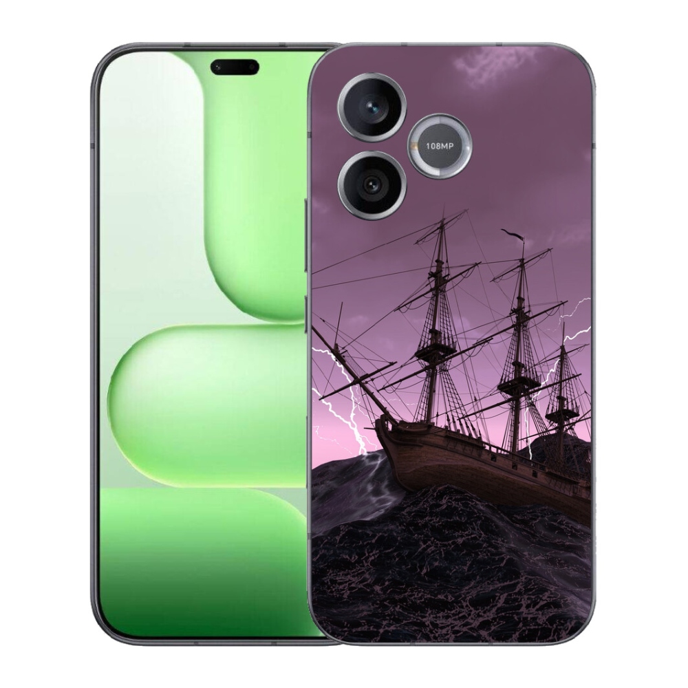 Gélový kryt mmCase na Honer 600 Lite - loď v búrke