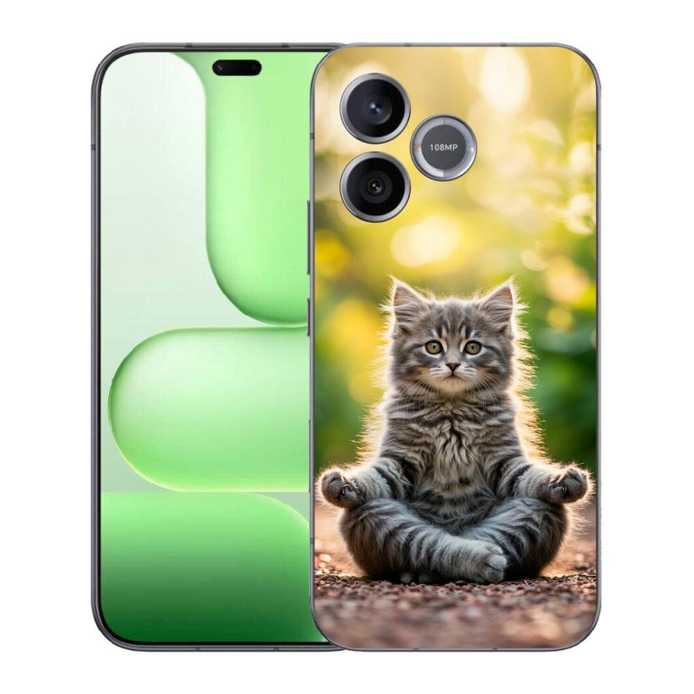 Gélový kryt mmCase na Honer 600 Lite - meditujúce mačiatko