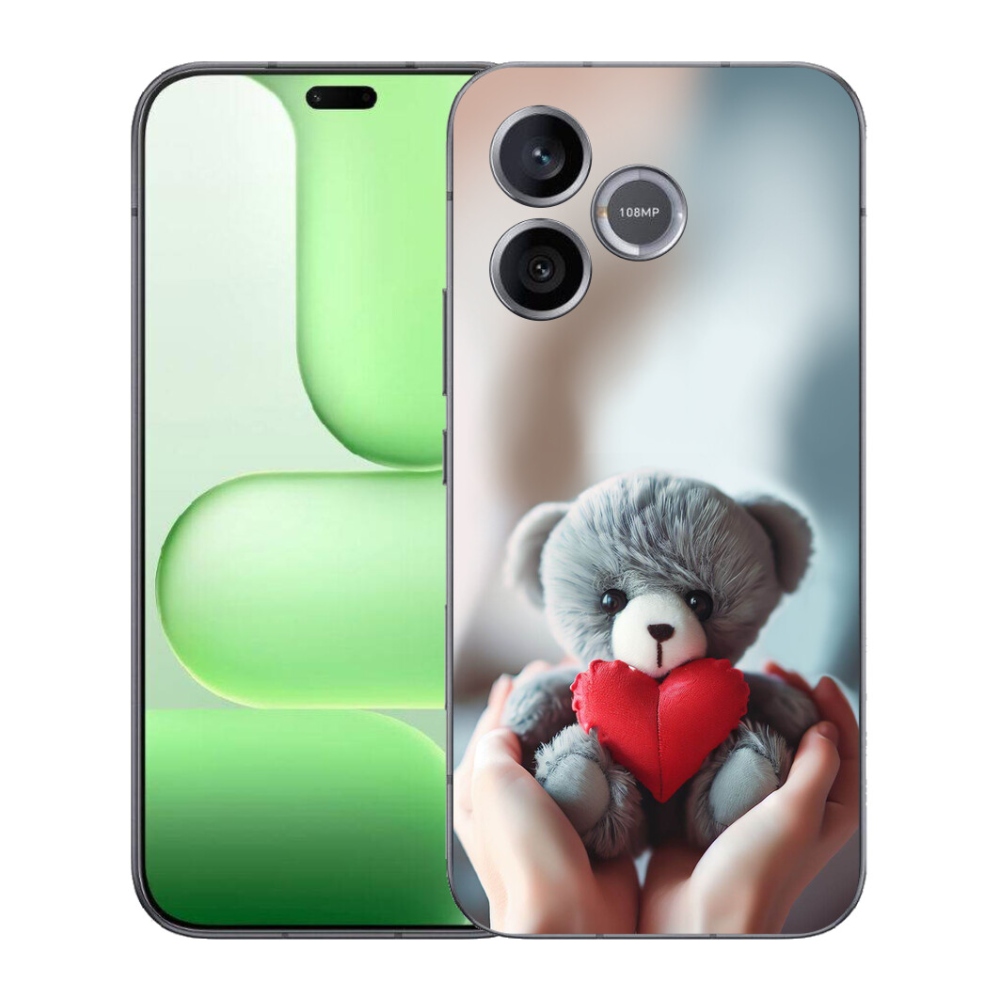 Gélový kryt mmCase na Honer 600 Lite - medvedík pre zamilovaných