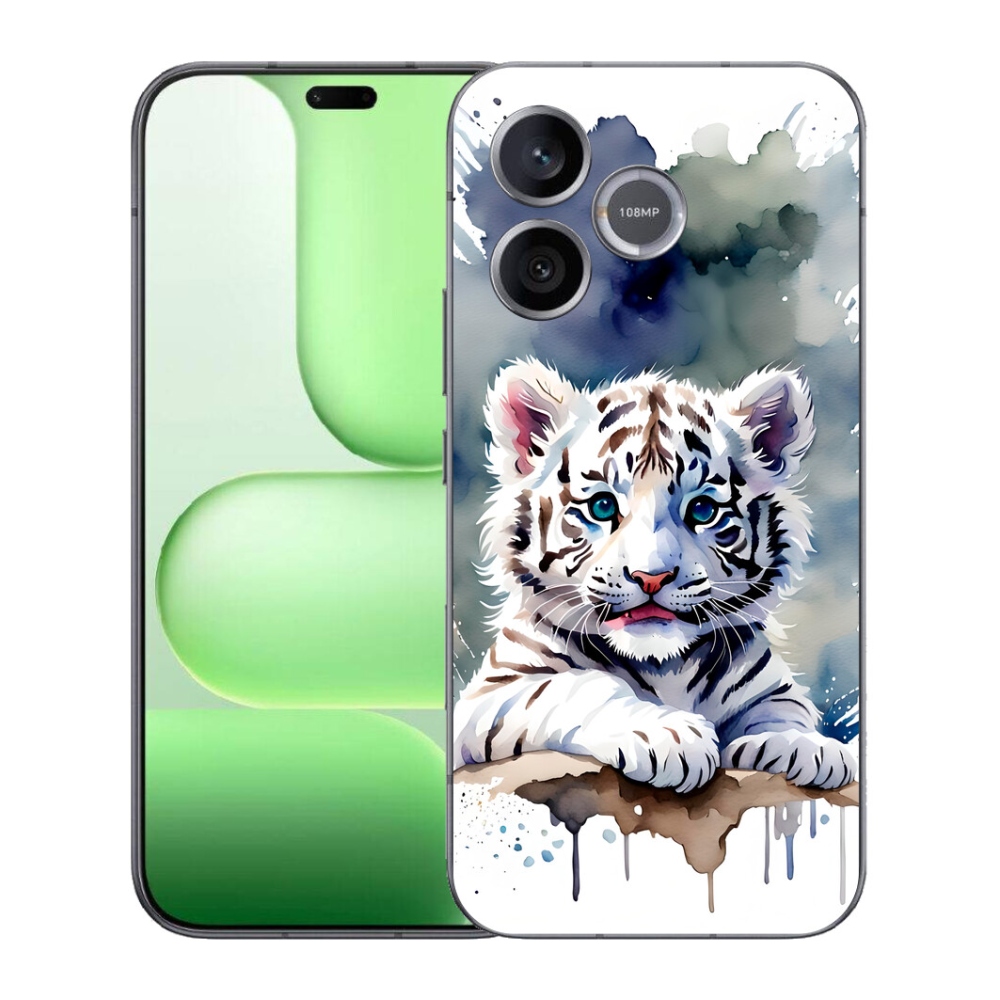 Gélový kryt mmCase na Honer 600 Lite - mláďa bieleho tigra