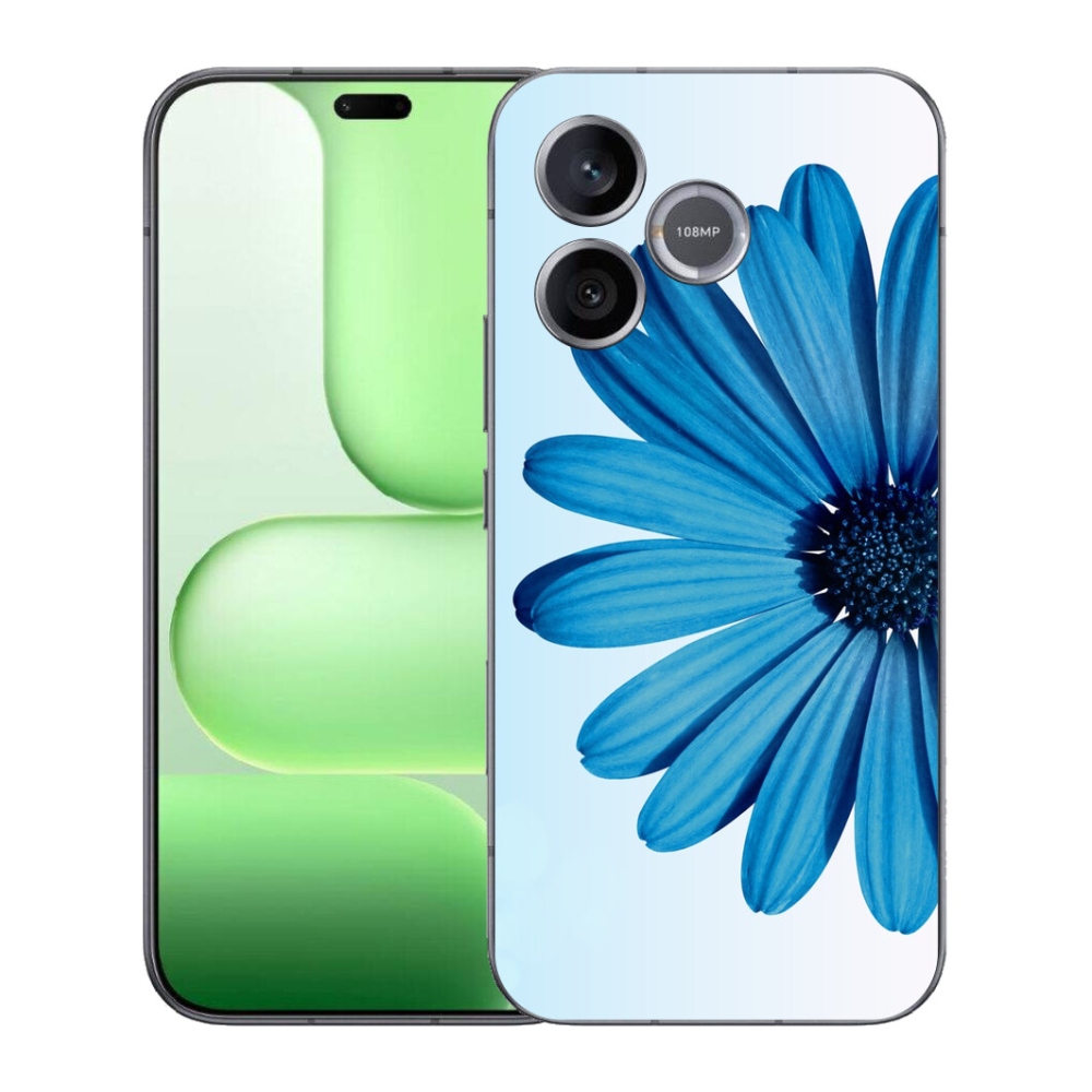 Gélový kryt mmCase na Honer 600 Lite - modrá margaréta