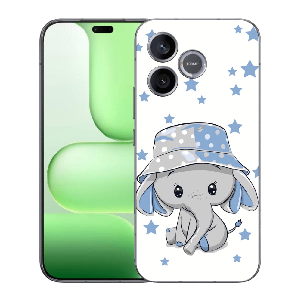 Gélový kryt mmCase na Honer 600 Lite - modrý slon