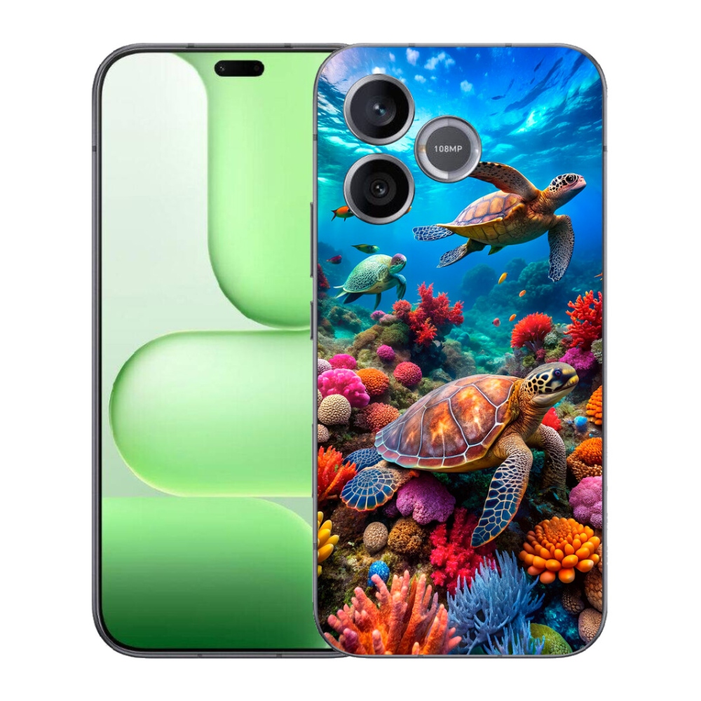 Gélový kryt mmCase na Honer 600 Lite - morský svet 2