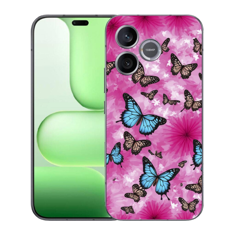 Gélový kryt mmCase na Honer 600 Lite - motýlia záhrada